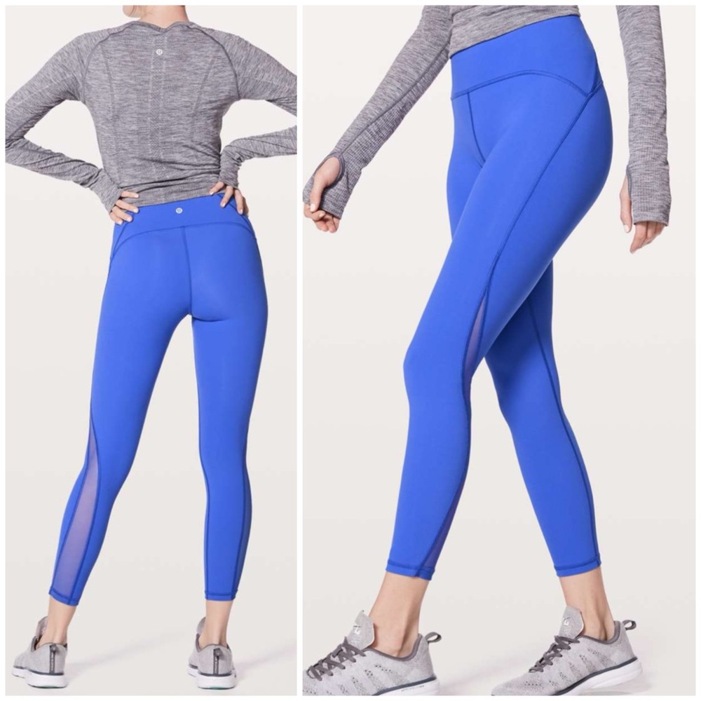 NWT LULULEMON TRAIN TIMES 7/8 PANT SIZE 6 BLAZER BLUE